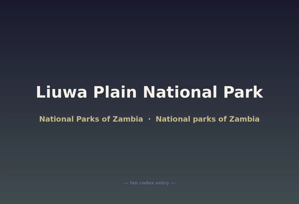 Liuwa Plain National Park