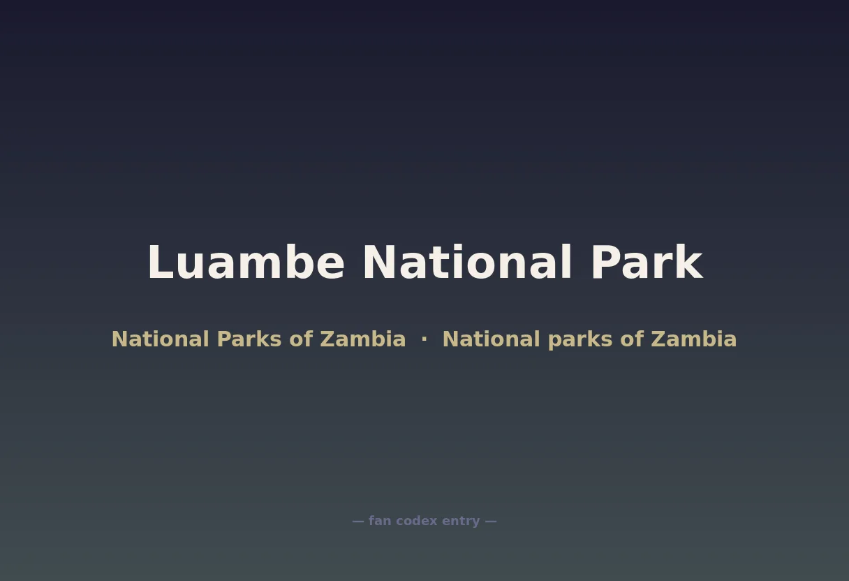Luambe National Park