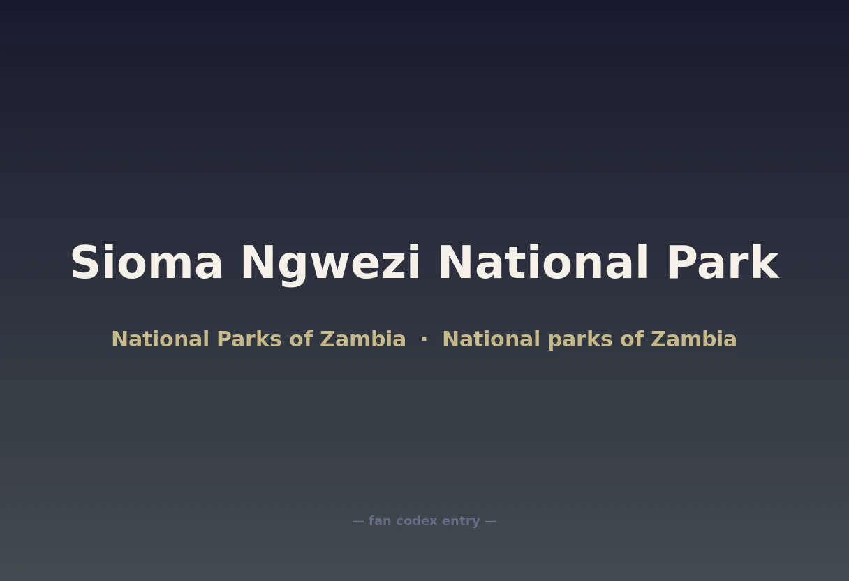 Sioma Ngwezi National Park
